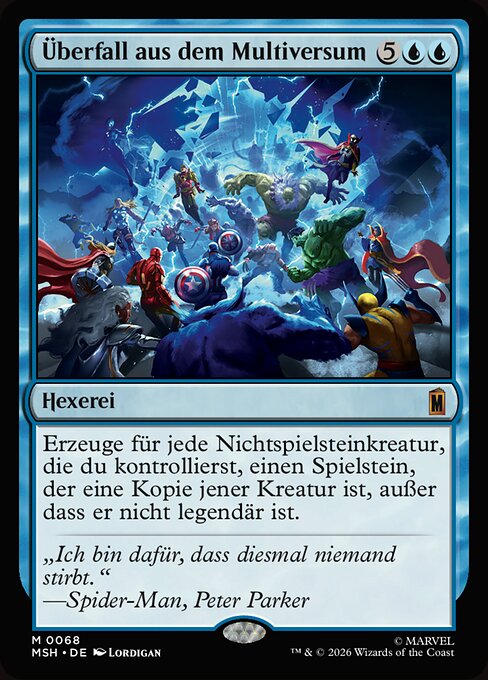 Überfall aus dem Multiversum (Multiversal Incursion) - Marvel Super Heroes (#68) - Illustrated by Lordigan - Magic: The Gathering Card