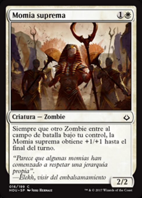 Momia suprema (Mummy Paramount) - Hour of Devastation (#16) - Illustrated by Josu Hernaiz - Magic: The Gathering Card