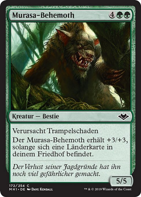 Behemot de Murasa (Murasa Behemoth) - Modern Horizons (#172) - Illustrated by Dave Kendall - Magic: The Gathering Card