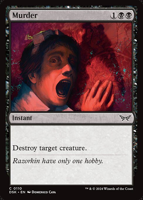 Murder - Duskmourn: House of Horror Magic card