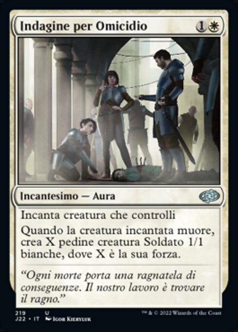 殺人の捜査 (Murder Investigation) - Gatecrash (#21) - Illustrated by Igor Kieryluk - Magic: The Gathering Card