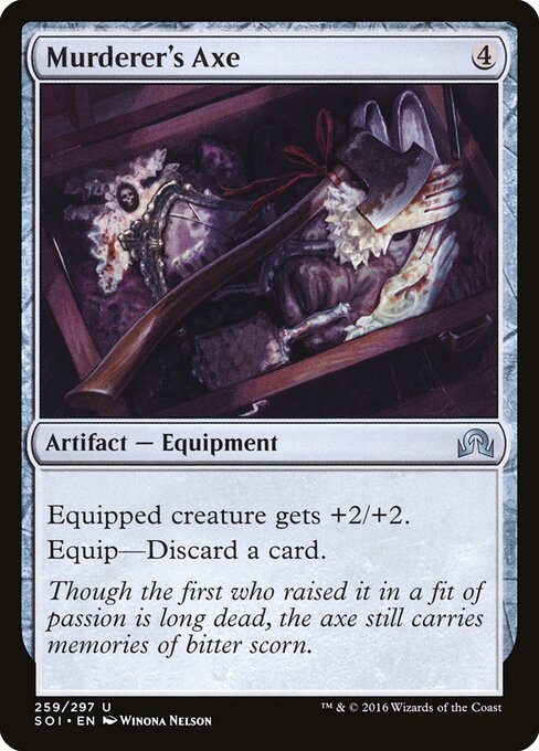 Murderer's Axe - Shadows over Innistrad (#259) - Illustrated by Winona Nelson - Magic: The Gathering Card