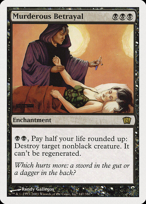 Murderous Betrayal - Eighth Edition Magic card