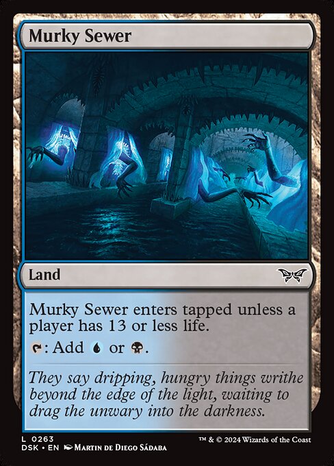 Murky Sewer - Duskmourn: House of Horror Magic card