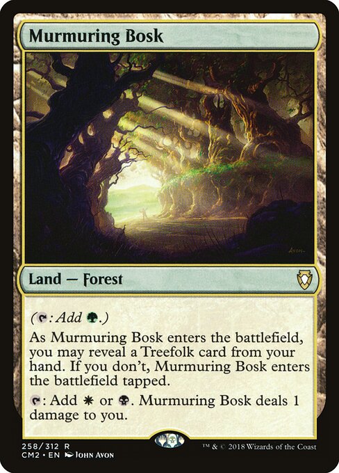Espesura murmurante (Murmuring Bosk) - Commander 2016 (#308) - Illustrated by John Avon - Magic: The Gathering Card