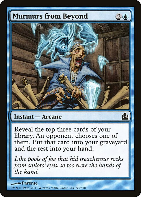 Murmurs from Beyond - Commander 2011 Magic card