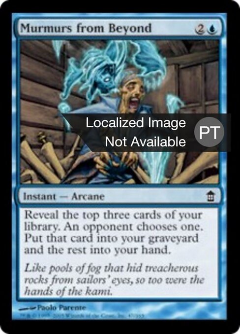 Murmures de l'au-delà (Murmurs from Beyond) - Commander 2011 (#53) - Illustrated by Paolo Parente - Magic: The Gathering Card