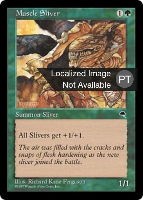 Fractius Musculoso (Muscle Sliver) - Tempest (#238) - Illustrated by Richard Kane Ferguson - Magic: The Gathering Card