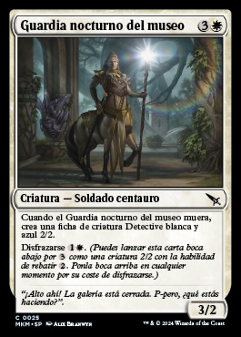 Vigia Noturno do Museu (Museum Nightwatch) - Murders at Karlov Manor (#25) - Illustrated by Alix Branwyn - Magic: The Gathering Card