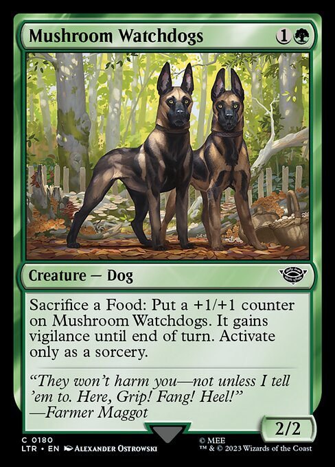 Mushroom Watchdogs - The Lord of the Rings: Tales of Middle-earth Magic card