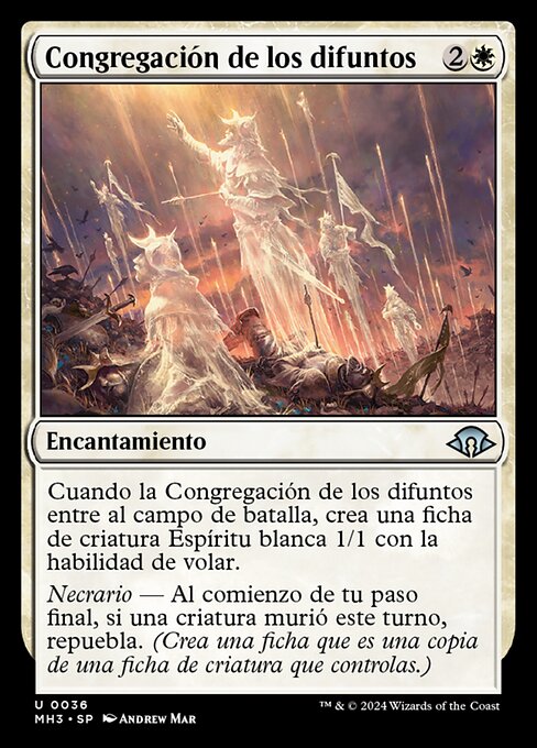Mobilizar os Partidos (Muster the Departed) - Modern Horizons 3 (#36) - Illustrated by Andrew Mar - Magic: The Gathering Card