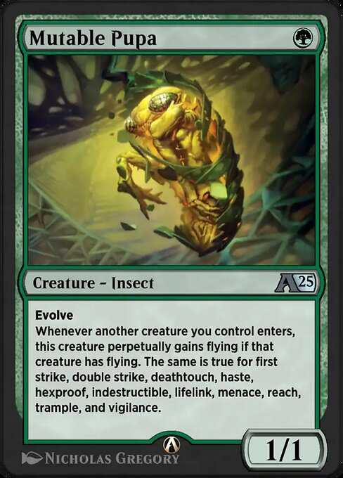 Mutable Pupa - Alchemy: Edge of Eternities (#20) - Illustrated by Nicholas Gregory - Magic: The Gathering Card