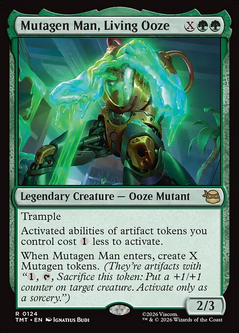 Mutagen Man, Living Ooze - Teenage Mutant Ninja Turtles Magic card