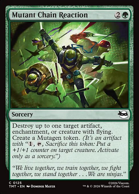 Mutant Chain Reaction - Teenage Mutant Ninja Turtles Magic card