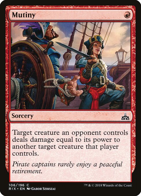 Mutiny - Rivals of Ixalan Magic card