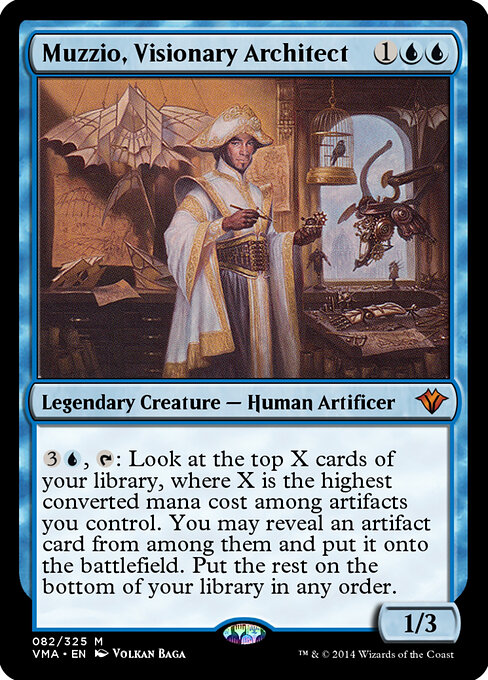 Muzzio, Visionary Architect - Vintage Masters Magic card