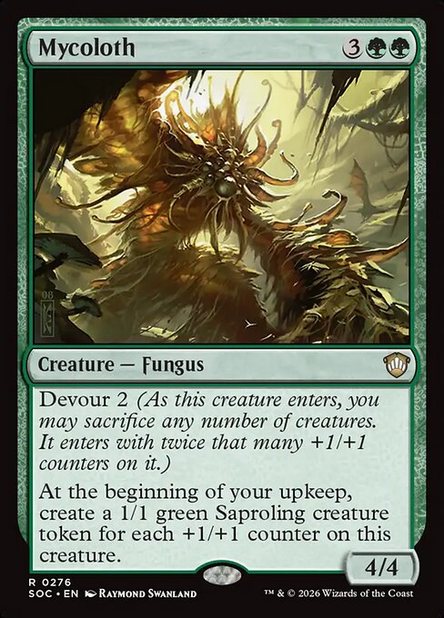 Mycoloth - Secrets of Strixhaven Commander Magic card