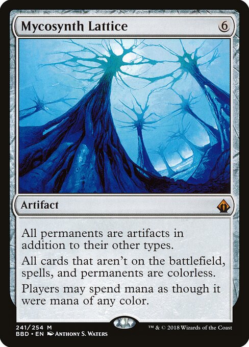 Mycosynth Lattice - Battlebond (#241) - Illustrated by Anthony S. Waters & Cara Mitten - Magic: The Gathering Card