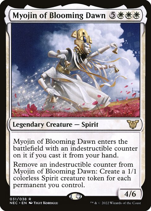 Myojin of Blooming Dawn - Neon Dynasty Commander Magic card