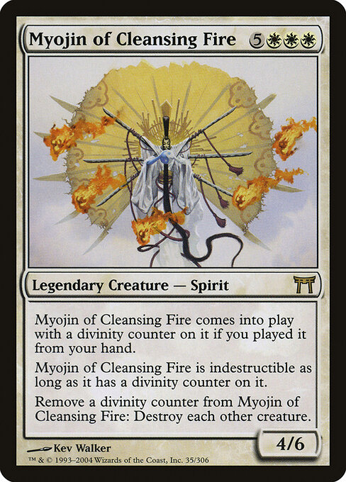 Myojin of Cleansing Fire - Champions of Kamigawa Magic card