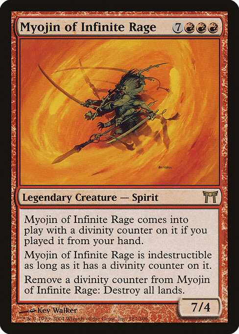 Myojin of Infinite Rage - Champions of Kamigawa Magic card