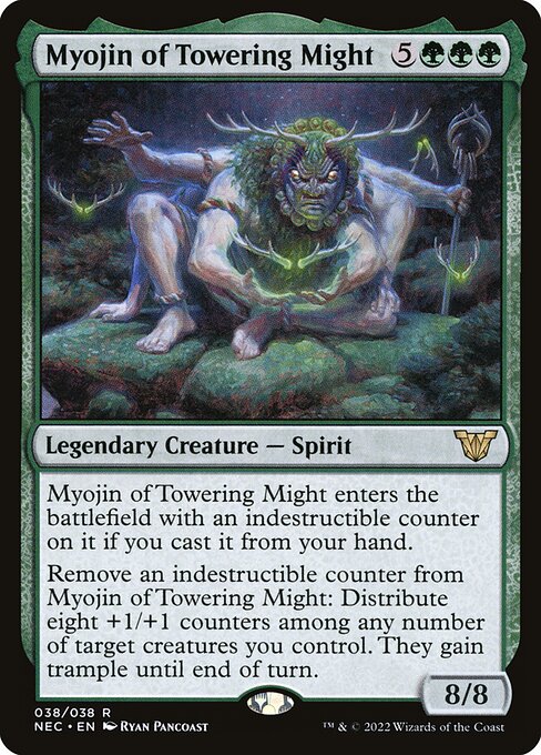 Myojin of Towering Might - Neon Dynasty Commander Magic card