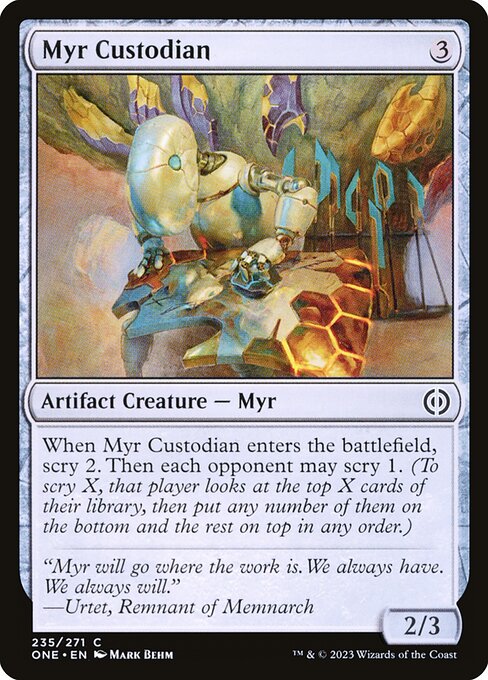 Myr Custodian - Phyrexia: All Will Be One Magic card