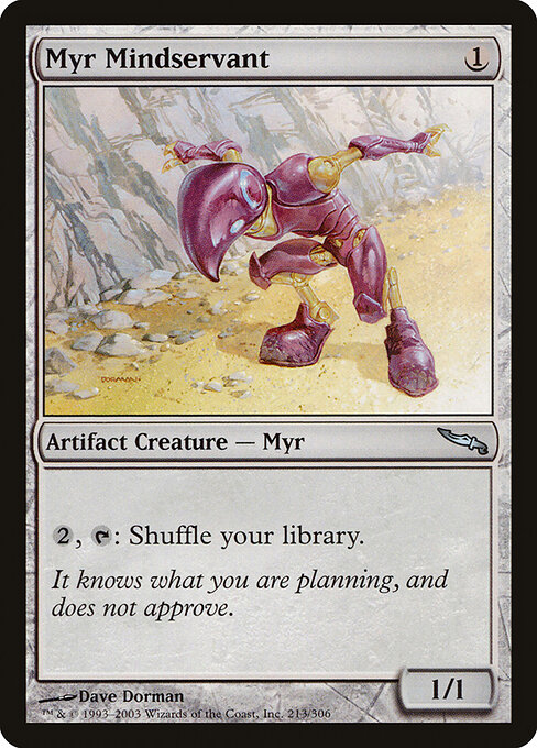 Myr Mindservant - Mirrodin Magic card
