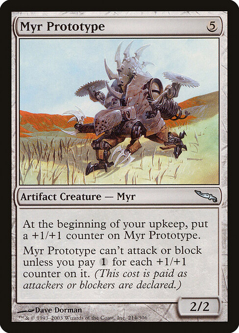 Myr Prototype - Mirrodin Magic card