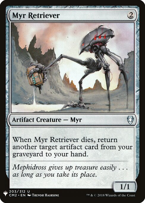 マイアの回収者 (Myr Retriever) - Commander 2016 (#264) - Illustrated by Trevor Hairsine - Magic: The Gathering Card