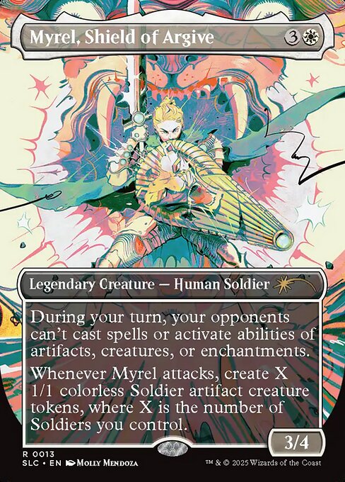 Myrel, Shield of Argive - Secret Lair Countdown (#13) - Illustrated by Molly Mendoza - Magic: The Gathering Card