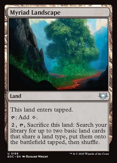 Myriad Landscape - Edge of Eternities Commander Magic card