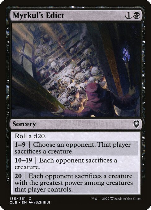 Myrkul's Edict - Commander Legends: Battle for Baldur's Gate Magic card