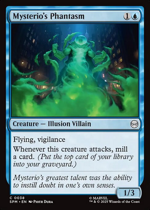 Mysterio's Phantasm - Marvel's Spider-Man (#38) - Illustrated by Piotr Dura - Magic: The Gathering Card