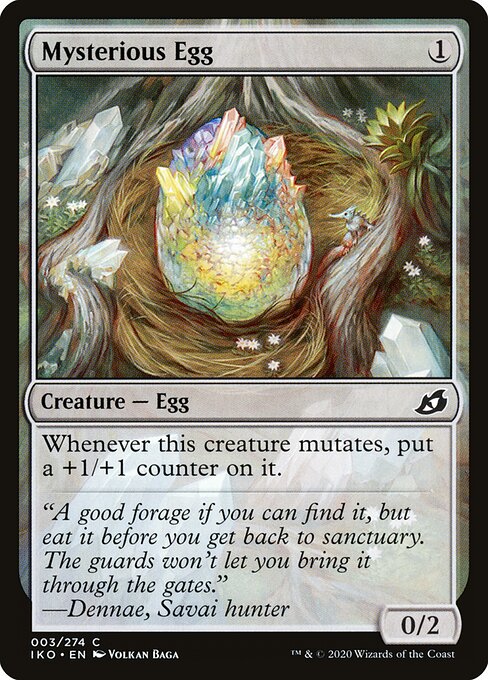 Mysterious Egg - Ikoria: Lair of Behemoths (#3) - Illustrated by Volkan Baǵa - Magic: The Gathering Card