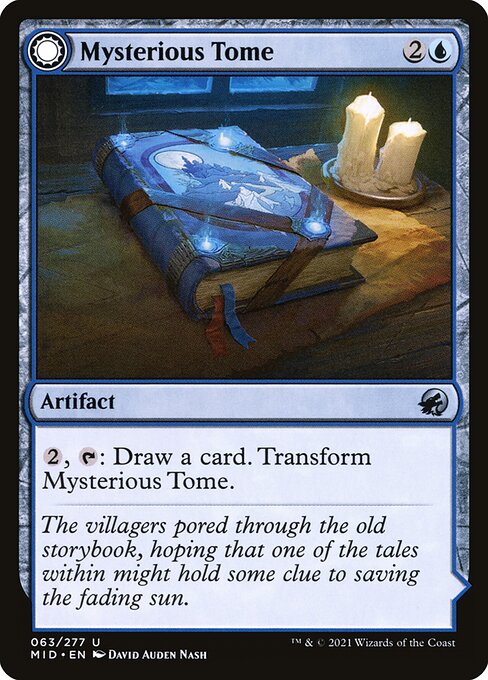 Mysterious Tome // Chilling Chronicle - Innistrad: Midnight Hunt Magic card