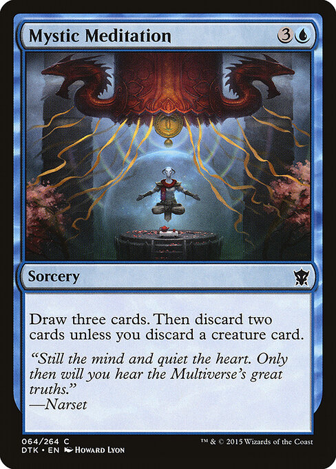 Mystic Meditation - Dragons of Tarkir Magic card