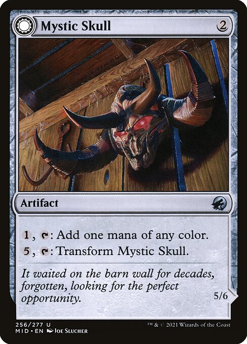 Mystic Skull // Mystic Monstrosity - Innistrad: Midnight Hunt Magic card