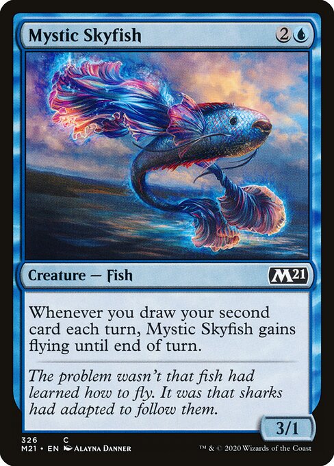 Mystic Skyfish - Core Set 2021 Magic card