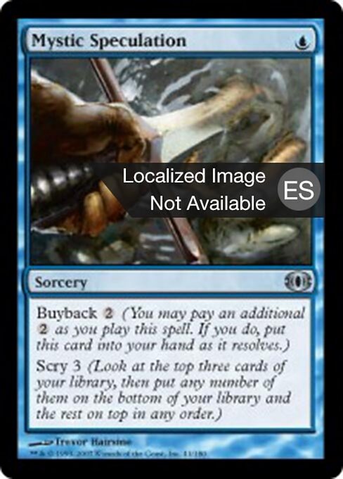 Speculazione Mistica (Mystic Speculation) - Future Sight (#41) - Illustrated by Trevor Hairsine - Magic: The Gathering Card