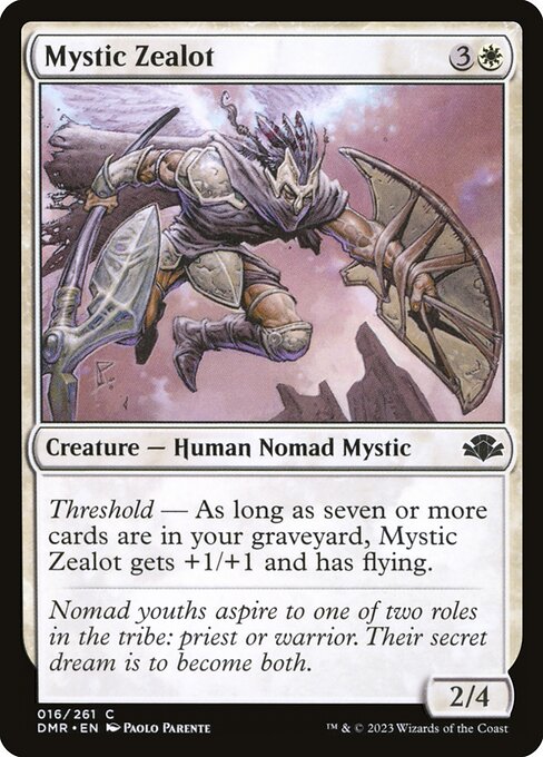 Mystic Zealot - Dominaria Remastered Magic card