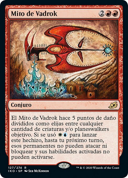 바드로크의 신화 (Mythos of Vadrok) - Ikoria: Lair of Behemoths (#127) - Illustrated by Seb McKinnon - Magic: The Gathering Card
