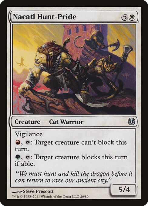 Nacatl Hunt-Pride - Duel Decks: Ajani vs. Nicol Bolas Magic card