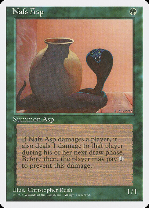 Nafs Asp - Fourth Edition Magic card