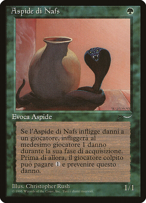 Nafs Asp - Fourth Edition Foreign Black Border (#264) - Illustrated by Christopher Rush - Magic: The Gathering Card