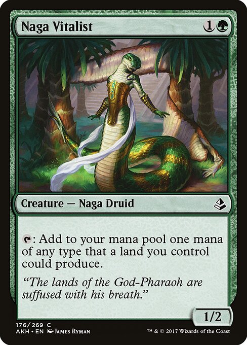 Naga Vitalist - Amonkhet (#176) - Illustrated by James Ryman - Magic: The Gathering Card