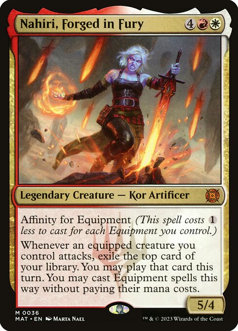 Nahiri, Forged in Fury - March of the Machine: The Aftermath Magic card
