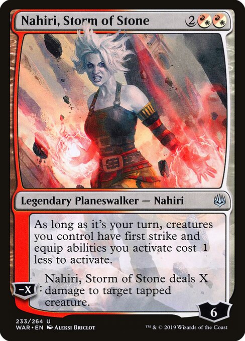 Nahiri, Storm of Stone - War of the Spark Magic card