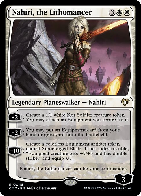 Nahiri, the Lithomancer - Commander Masters Magic card