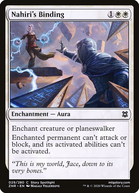Nahiri's Binding - Zendikar Rising Magic card